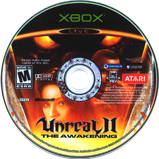 Unreal II - The Awakening (USA) Game Disc